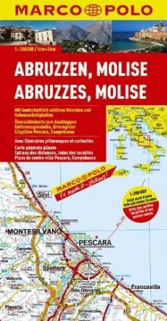 Coperta cărții Abruzzo, Molise Marco Polo Map
