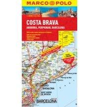 Costa Brava - Andorra, Perpignan, Barcelona Marco Polo Map