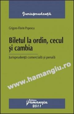 Biletul la ordin, cecul si cambia