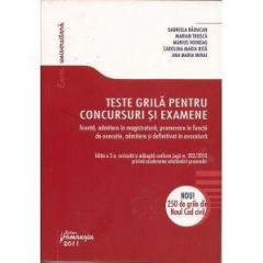 Teste Grila Pentru Concursuri Si Examene (Editia a II-a)