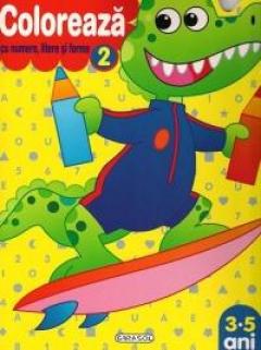 Coloreaza cu numere, litere si forme 2 