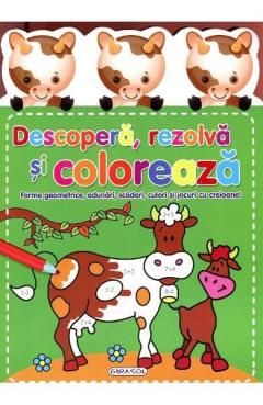 Descopera, rezolva si coloreaza 