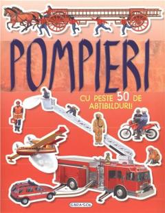 Cauta si lipeste - Pompieri cu peste 50 de abtibilduri 
