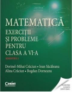 Matematica. Exercitii si probleme pentru clasa a VI-a. Semestrul I