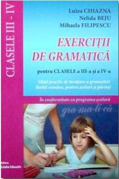 Exercitii de gramatica pentru Cls. III - IV