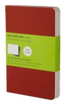 Set de 3 jurnale Moleskine Red Pocket Plain Cahier Moleskine