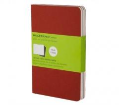 Set of 3 Squared Cahier Journals - Cranberry Red - Large