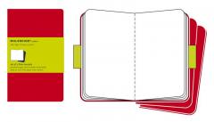 Moleskine Set of 3 Plain Cahier Journals - Red - Extra Large
