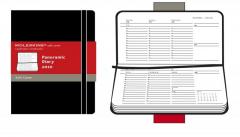 Moleskine 12 months - Panoramic Planner - Black soft cover - Pocket
