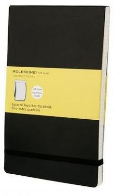 Moleskine Soft Cover Large Squared Reporter Notebook