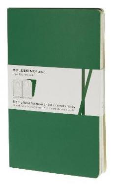 Moleskine 2 Volant Notebooks Large Ruled Emerald Green