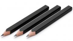 Moleskine 3 Black Wood Pencil Set