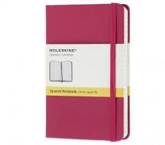 Notebook Square Magenta Hard Cover Pocket