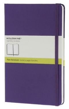 Moleskine Large Plain Hard Notebook - Purple