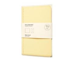 Moleskine Messages Note Card Large. Frangipane Yellow