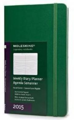 Moleskine 12 Months Large Weekly Diary/Planner Oxide Green 2015
