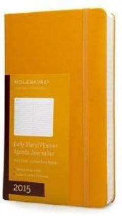 Moleskine 12 Months Pocket Daily Diary Orange Yellow Hardcover 2015