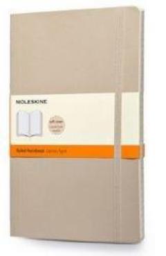 Moleskine Soft Large Khaki Beige Ruled Notebook