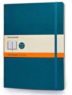 Moleskine Soft Extra Large Underwater Blue Ruled Notebook