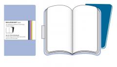 Moleskine Set of 2 Volant Notebooks Plain - Blue - Pocket