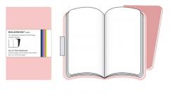 Moleskine Set of 2 Volant Notebooks Plain - Pink - Pocket