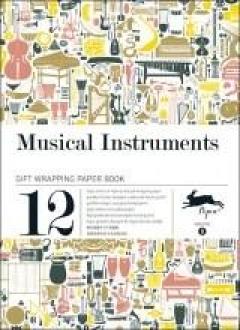 Gift Wrap Book. Musical instruments