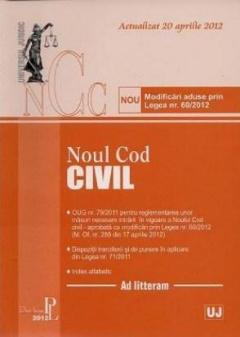 Noul Cod civil. Modificarile aduse prin legea nr. 60/2012