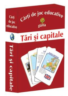 Carti de joc educative - Tari si capitale 