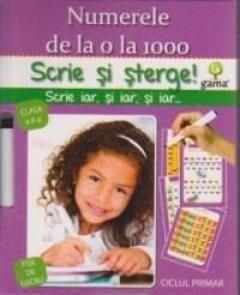 Scrie si sterge! Numerele de la 0 la 1000 