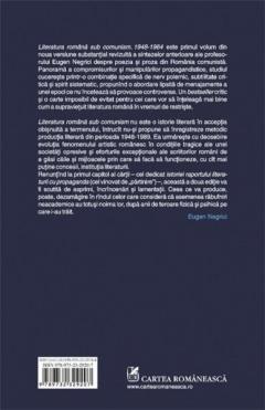 Literatura romana sub comunism. 1948-1964. Vol. I