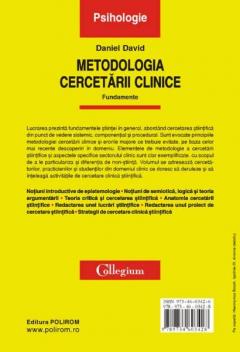 Metodologia cercetarii clinice. Fundamente