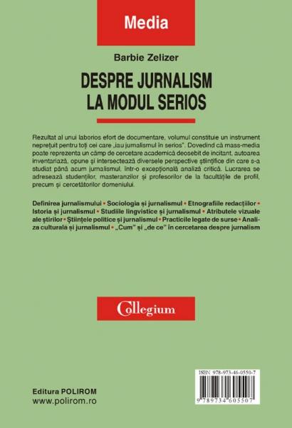 Despre Jurnalism La Modul Serios Stirile Din Perspectiva Academica