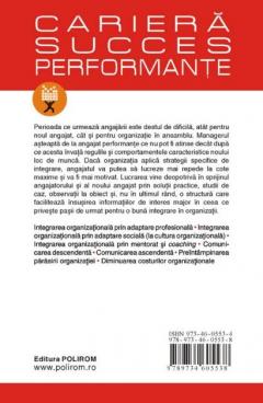 Integrarea in organizatii. Pasi spre un management de succes