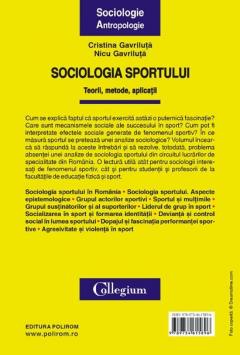 Sociologia sportului. Teorii, metode, aplicatii