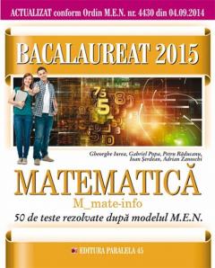 Matematica M_mate-info - Bacalaureat 2015