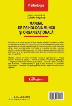 Manual De Psihologia Muncii Si Organizationala