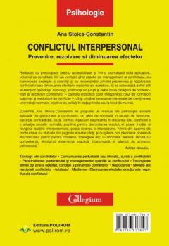 Conflictul interpersonal. Prevenire, rezolvare si diminuarea efectelor
