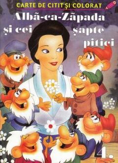 Alba ca Zapada - carte de colorat