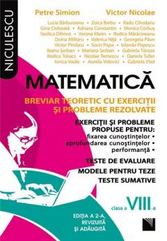 Matematica. Breviar teoretic cu exercitii si probleme rezolvate – clasa a VIII-a