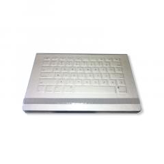 Carnet - Keyboard A5, silver, hard cover, blanc