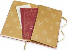 Carnet - Year of the Ox - Large, Ruled, Hard Cover - Red