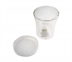 Ceasca cu capac si pereti dubli 8,5 X 10 cm