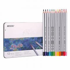 Set 12 creioane in cutie metalica - Raffine