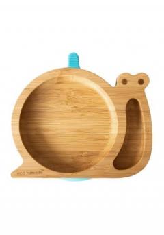 Farfurie - Bambus - Melc - Albastru