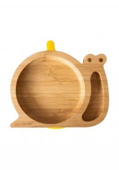 Farfurie - Bambus - Melc - Galben