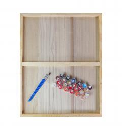 Set pictura cu numere pe lemn - Icoana 1, 40x50 cm