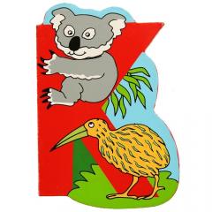 Magnet cu animale - Litera K