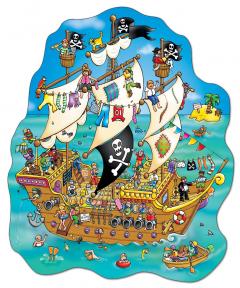 Puzzle de Podea - Corabia piratilor - 100 piese